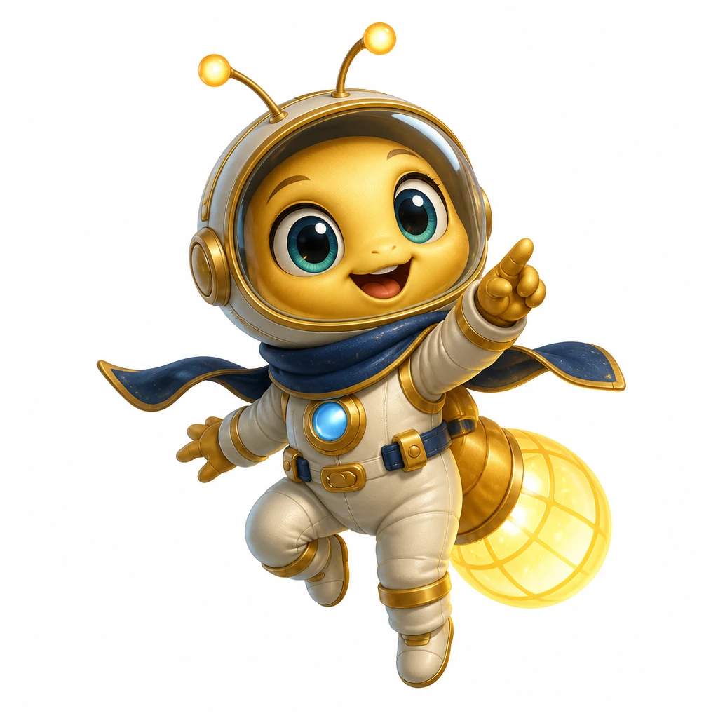 Lumi, a golden firefly explorer