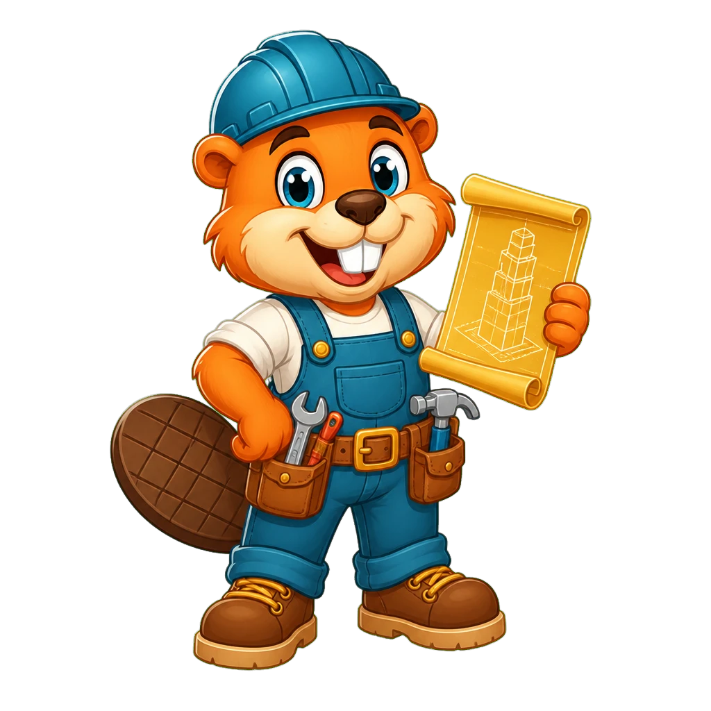Bolt, a cheerful builder critter