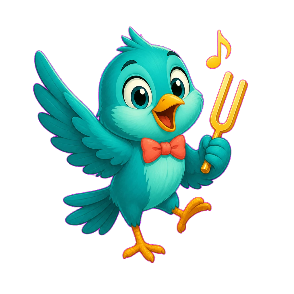 Pip, a cheerful musical bird