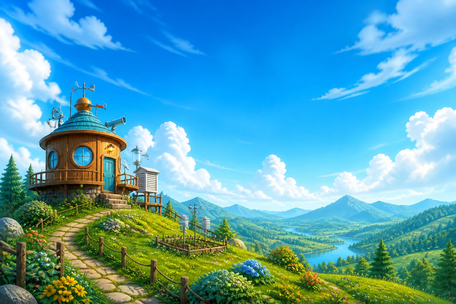 A hilltop weather observatory